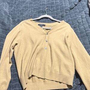 J. Crew Women's Mustard Cardigan
